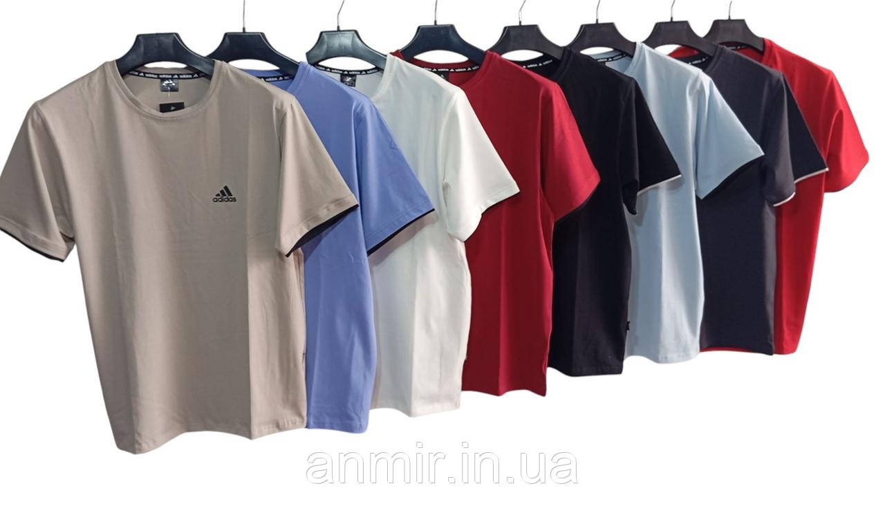 Чоловіча футболка-котон ADIDAS норма 44-52, колір уточнюйте під час замовлення