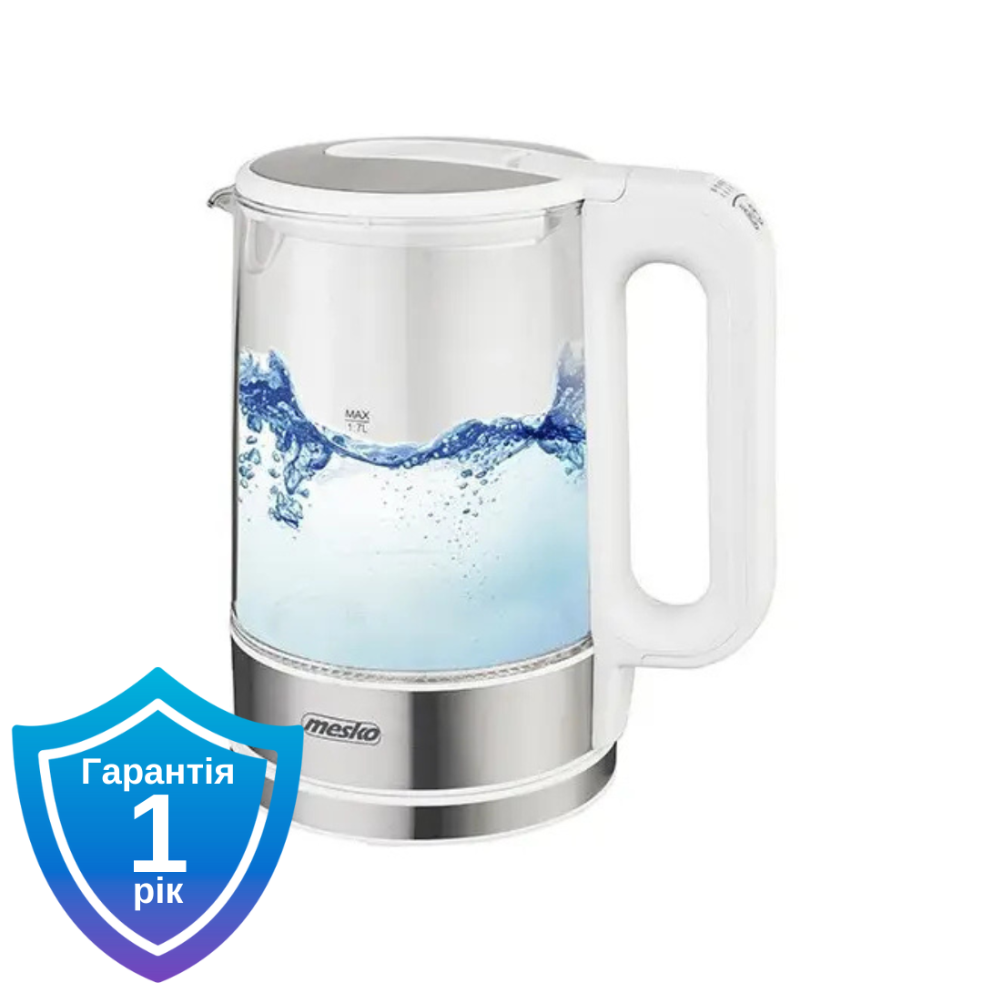 Чайник електричний Mesko MS 1301 white 1.7 л