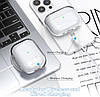 MHYALUDO - Чохол для AirPods Pro 1/2 покоління прозорий силіконовий ударостійкий з USB-C портом, фото 8