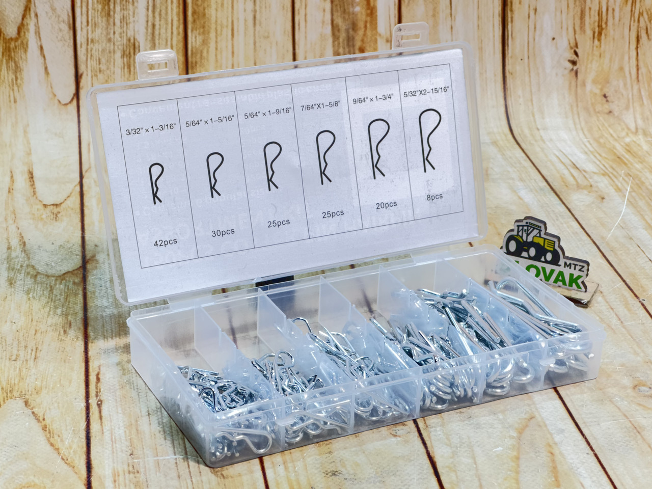 Набір шплінтів "волосинка" Cotter Pin Hairpin — 150 шт. (6 розмірів)