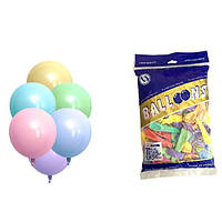 Повітряні кулі макарун мікс 5" TT (TONGTAI), 100 штук