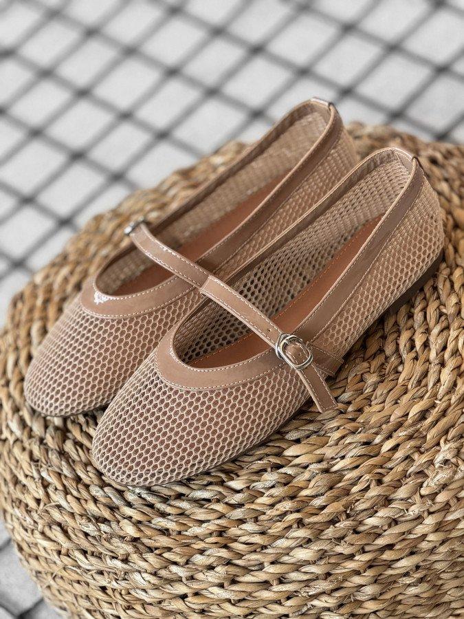 Women's ballet flats beige DL7286, фото 1