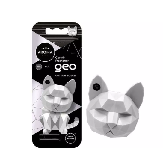 Автомобільний полімерний ароматизатор Aroma Car GEO Cat - Cotton Touch