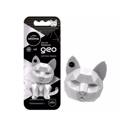 Автомобільний полімерний ароматизатор Aroma Car GEO Cat - Cotton Touch, фото 1