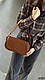 Сумка жіноча, коричнева, фото 3