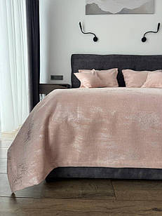 Покривало "Мармур", 100% cotton, ніжно-рожевий колір (Розміри і кольори в асортименті)