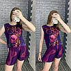 Жіночий літній костюм майка та шорти з принтом леопарда, фото 3