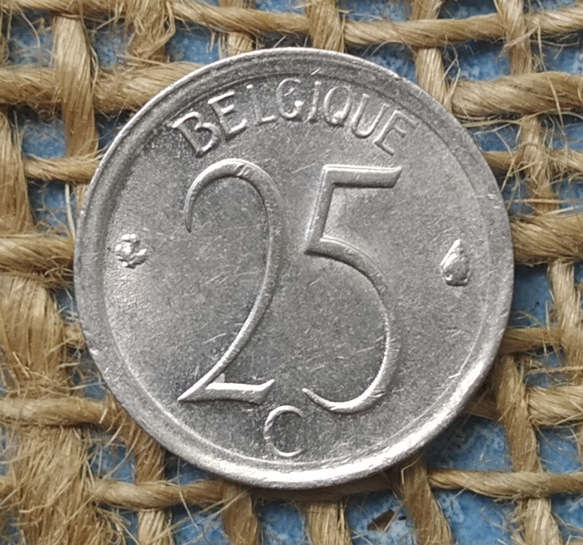 25 сантимiв 1971 року. Бельгiя