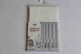 Шторка для ванної силіконова 180x180 см White Drop Cortina 81072, фото 5