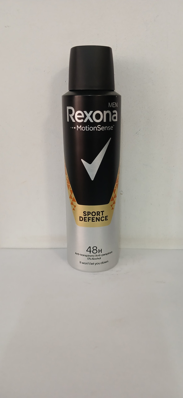 Аерозольний чоловічий дезодорант антиперспірант Rexona Sport Defenge 150 мл. (Рексона Спорт Дефенже)