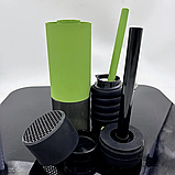 Автомобільний переносний портативний дорожній міні кальян у машину для подорожей Зелений, фото 2