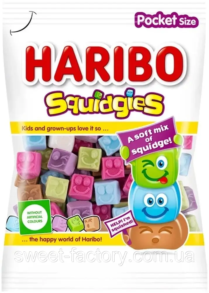 Жувальні цукерки Haribo Squidgies 80g, фото 1