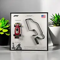 Лімітована Модель Panini FERRARI 312-T2 з Рамкою 2в1 і 3D Траса United States GP The Glen 1977 #11 Niki Lauda / Нікі Лауда