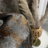 Готовий комплект жаккардових штор на тасьмі з підхватами 150х270 см Колір сіро-бронзовий, фото 2