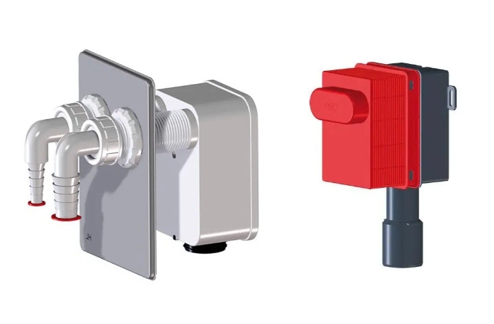 Сифон подвійний прихований для пральної/сушильної машини Hutterer&Lechner HL4200 - фото 1 - id-p2628313942