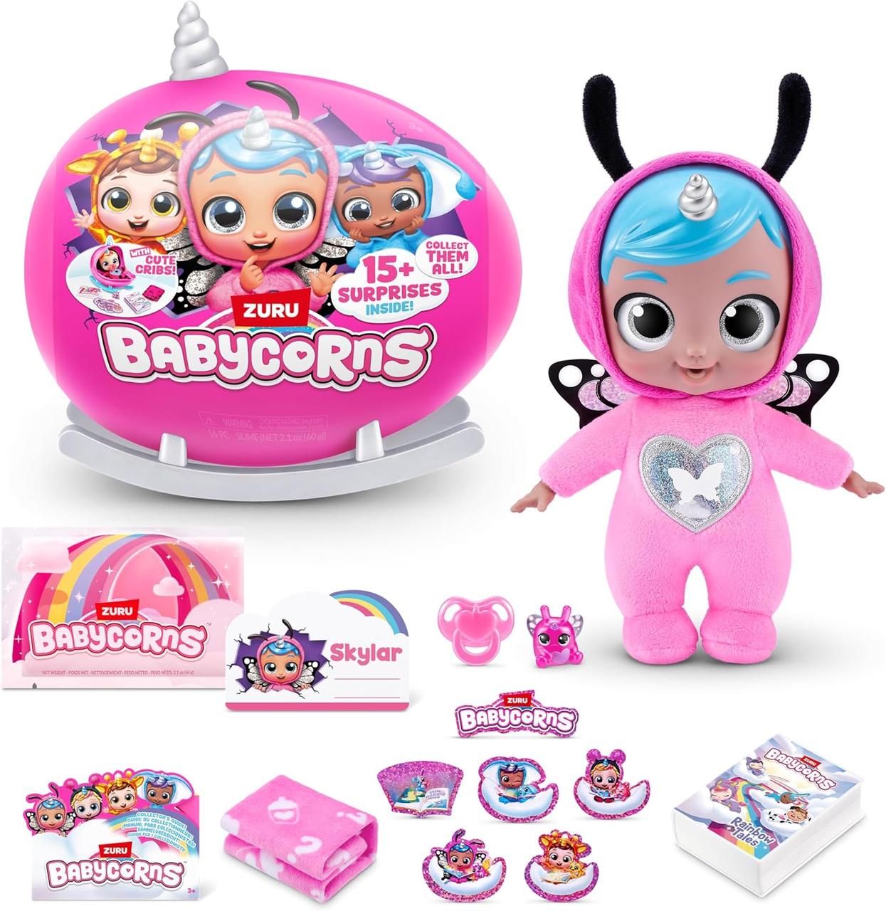 Набір Сюрприз Лялька Бебіборн Метелик 15+ сюрпризів Babycorns-B Series 1 Small Butterfly