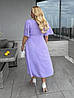 48-62 жіноче літнє плаття на ґудзиках. Із софту, фото 5