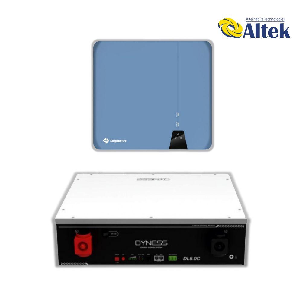 Гібридна станція Solplanet ASW 6K-H-S2 + Dyness DL5.0C, 48 В – 5,12 кВт·год