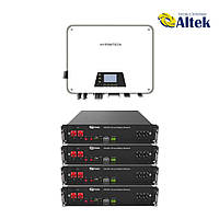 Гібридна сонячна електростанція Hypontech 5kW + Dyness 9.6kWh LiFePO4
