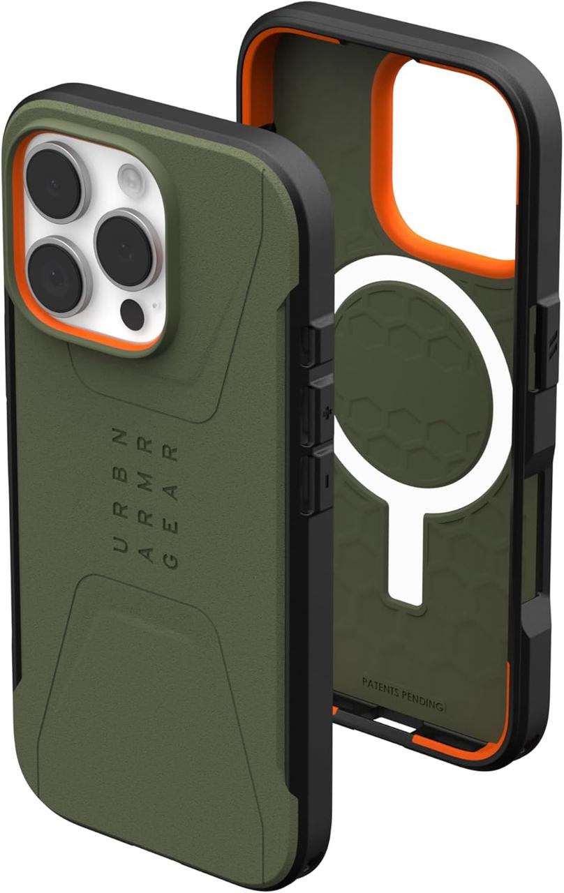 Чохол UAG Civilian MagSafe Olive Drab для iPhone 16 Pro, фото 1