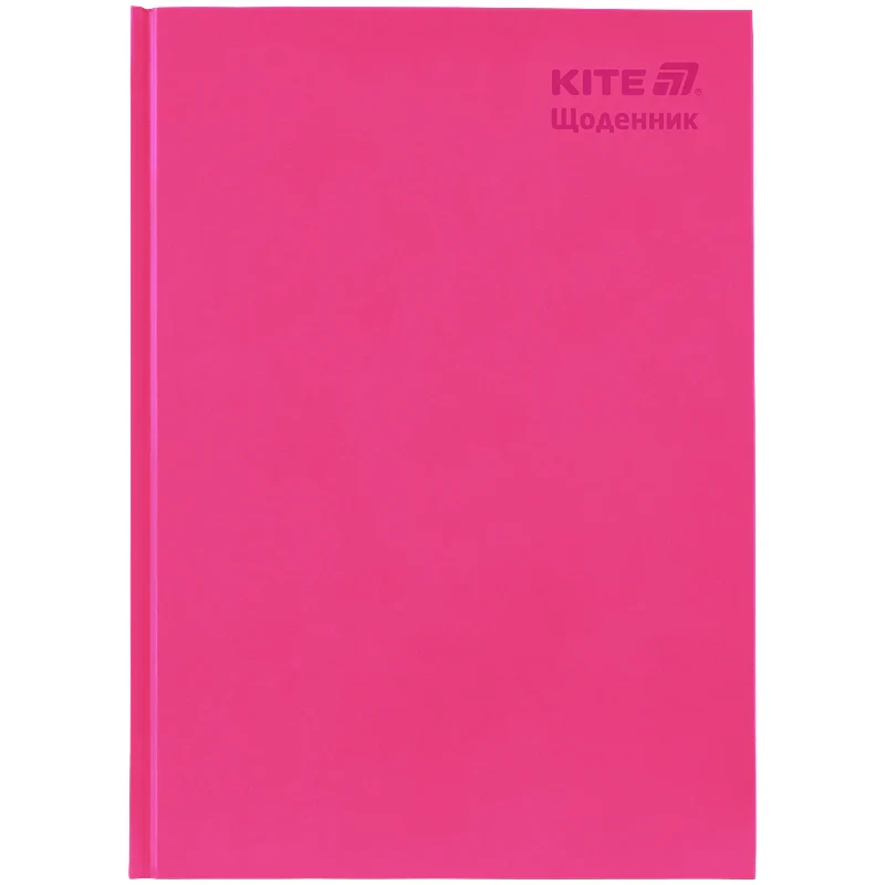 Щоденник шкільний Kite K25-262-14 тверда палітурка, рожевий