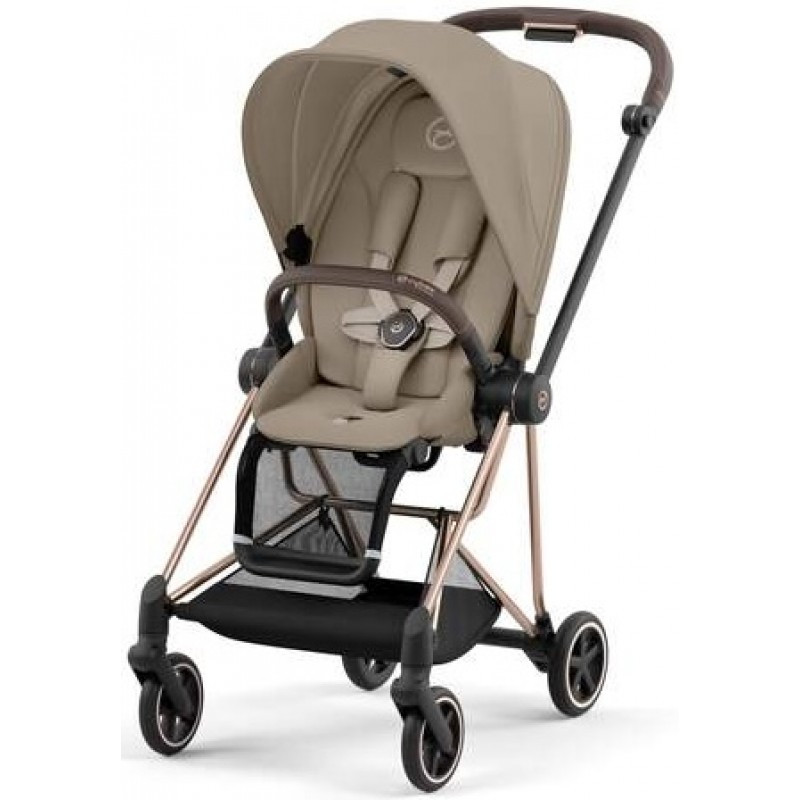 Прогулянкова коляска Cybex Mios 4.0  Cozy Beige шасі  Rosegold