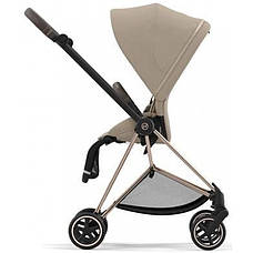Прогулянкова коляска Cybex Mios 4.0 Cozy Beige шасі Rosegold, фото 4