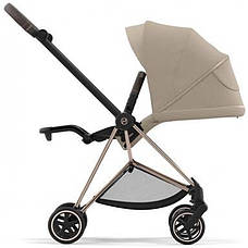 Прогулянкова коляска Cybex Mios 4.0 Cozy Beige шасі Rosegold, фото 5