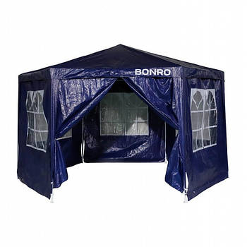 Садовий павільйон альтанка намет 6 стінок Bonro B-9007 синій