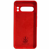 Накладка (з мікрофіброю) Silicone Cover Lakshmi Full Camera для Google Pixel 8 Pro- червоний, фото 2