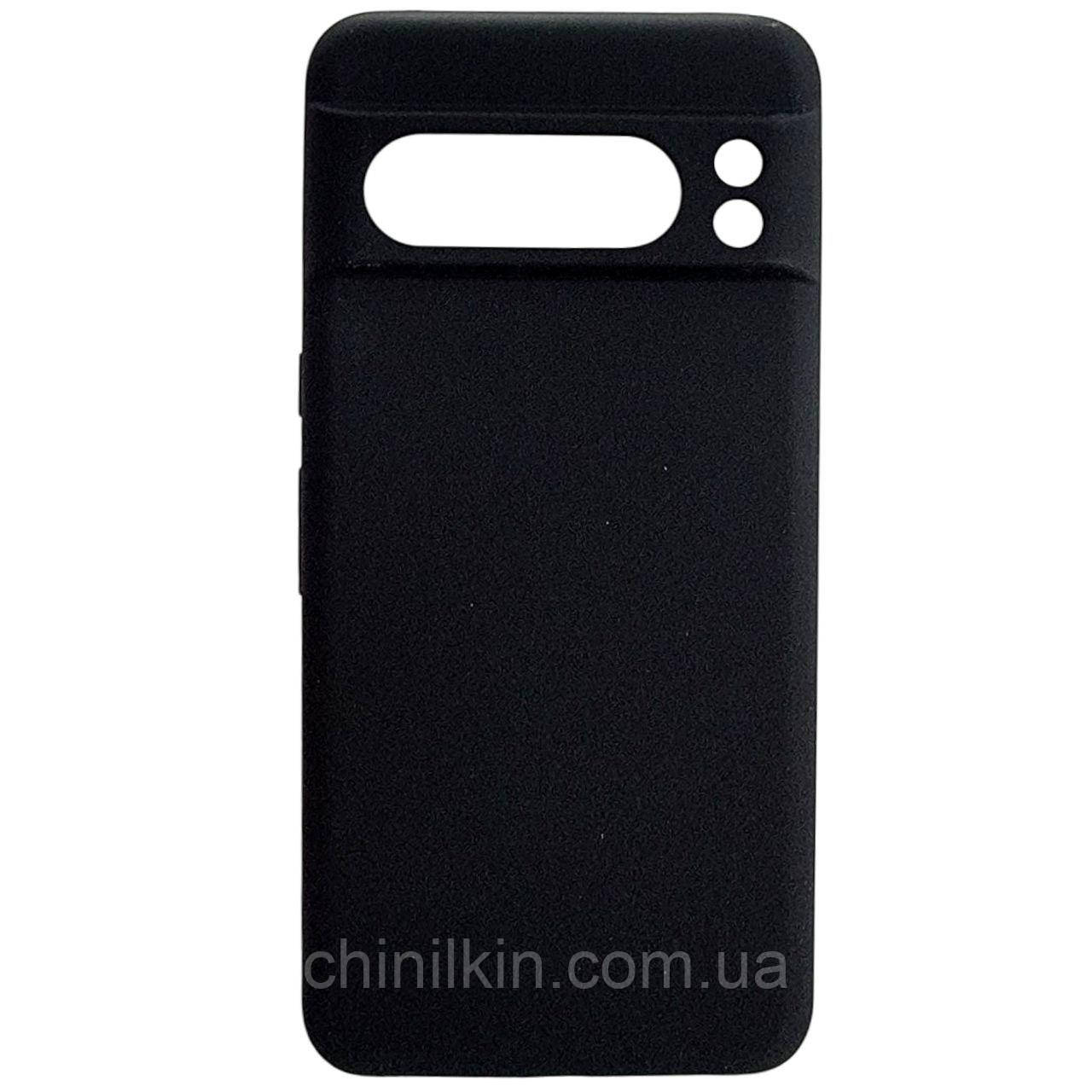Накладка (з мікрофіброю) Silicone Cover Lakshmi Full Camera для Google Pixel 8 Pro- чорний, фото 1