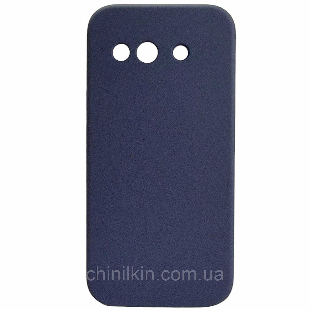Накладка (з мікрофіброю) Silicone Cover Lakshmi Full Camera для Google Pixel 9a- темно-синій, фото 1