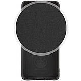 Накладка (з мікрофіброю) Silicone Cover Lakshmi Full Camera для Xiaomi Redmi Note 14 5G- чорний, фото 2