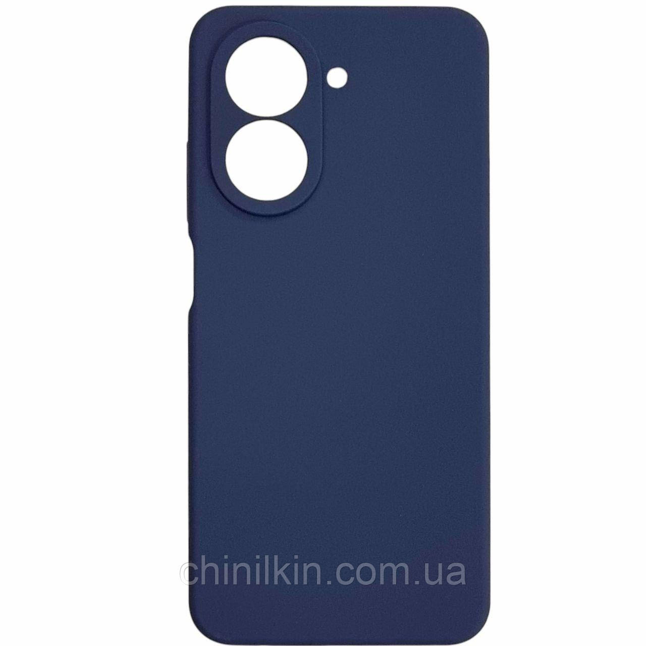 Накладка (з мікрофіброю) Silicone Cover Lakshmi Full Camera для Xiaomi Redmi A5 / Poco C71- темно-синій, фото 1