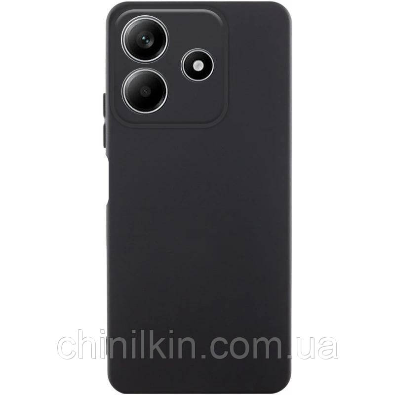Накладка (з мікрофіброю) Silicone Cover Lakshmi Full Camera для Xiaomi Redmi Note 14 5G- чорний, фото 1