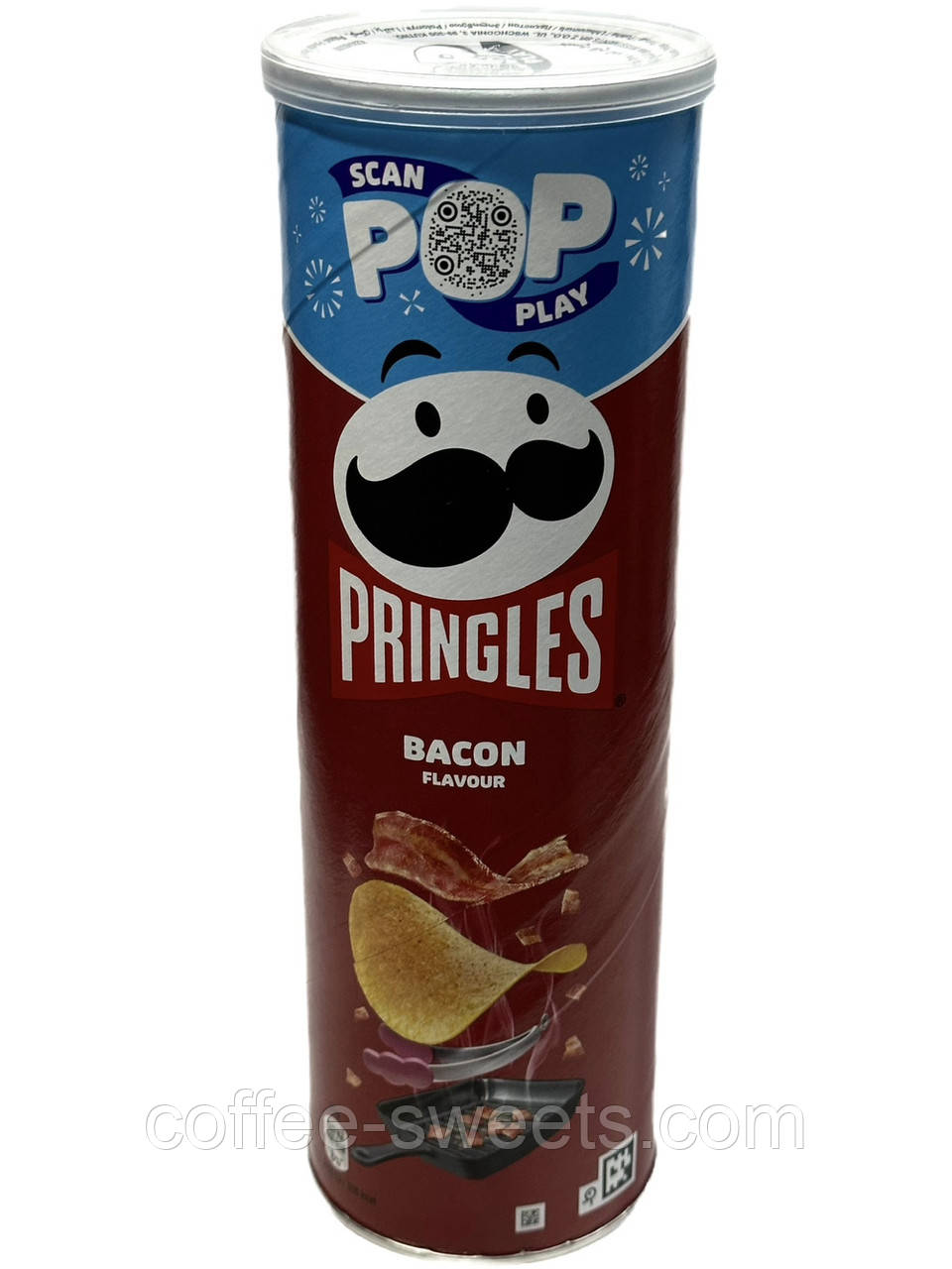 Чипси Pringles Bacon зі смаком бекону 165г.