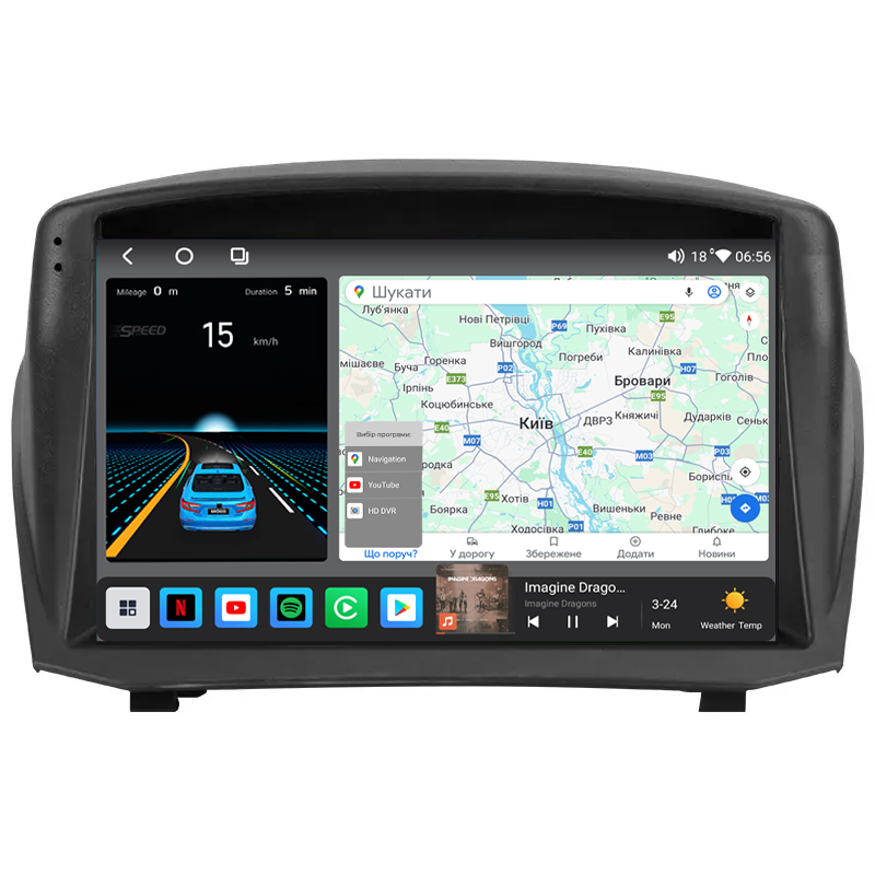 Штатная магнитола Mekede  M6 Plus Ford Fiesta Mk6 (2008-2019) CarPlay QleD