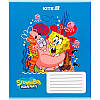 Зошит шкільний в косу лінію 12 аркушів Kite SpongeBob Губка Боб, фото 5