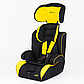 Автокрісло дитяче універсальне, 9-36кг, чорно-жовте JOY 6960 Y, фото 2