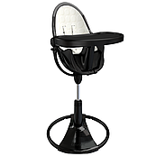 Стільчик для годування Bloom FRESCO Noir/чорний \ Вкладиш бавовняний coconut white/білий