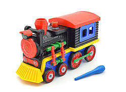 Конструктор із викруткою паровоз світло звук 1371