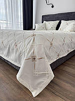 Покривало "Бароко №1", 100% cotton, молочний колір (Розміри і кольори в асортименті)