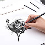 Набір вугільних олівців WORISON (12 штук різної твердості), фото 8