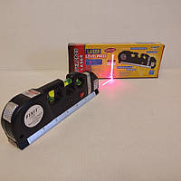 Лазерний нівелір Fixit Laser Level Pro 3. Лазерний рівень з рулеткою та лінійкою. Лазерний рівень 4в1