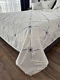 Покривало "Бароко №2", 100% cotton, молочний колір (Розміри і кольори в асортименті), фото 3