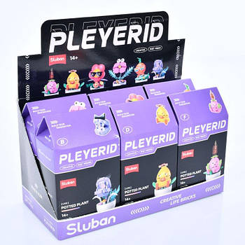 Конструктор SLUBAN фігурка/квітка в горщику M38-P8029 G-Rich