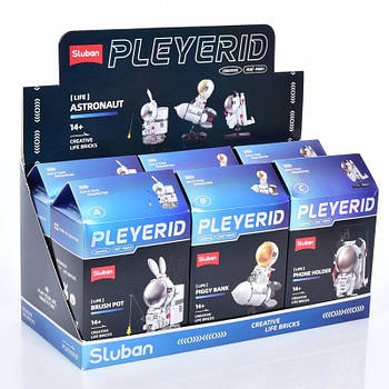 Конструктор SLUBAN космонавт, 3 види M38-P8001 G-Rich