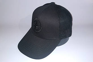 Бейсболка чоловіча Stone Island 25-305 чорна