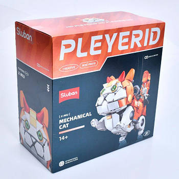 Конструктор SLUBAN "Pleyerid": Механічний кіт, 929 деталей M38-P8018