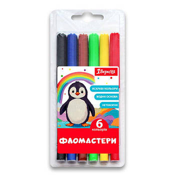 Фломастери 1Вересня 6 кольорів "Classic" 650542 G-Rich